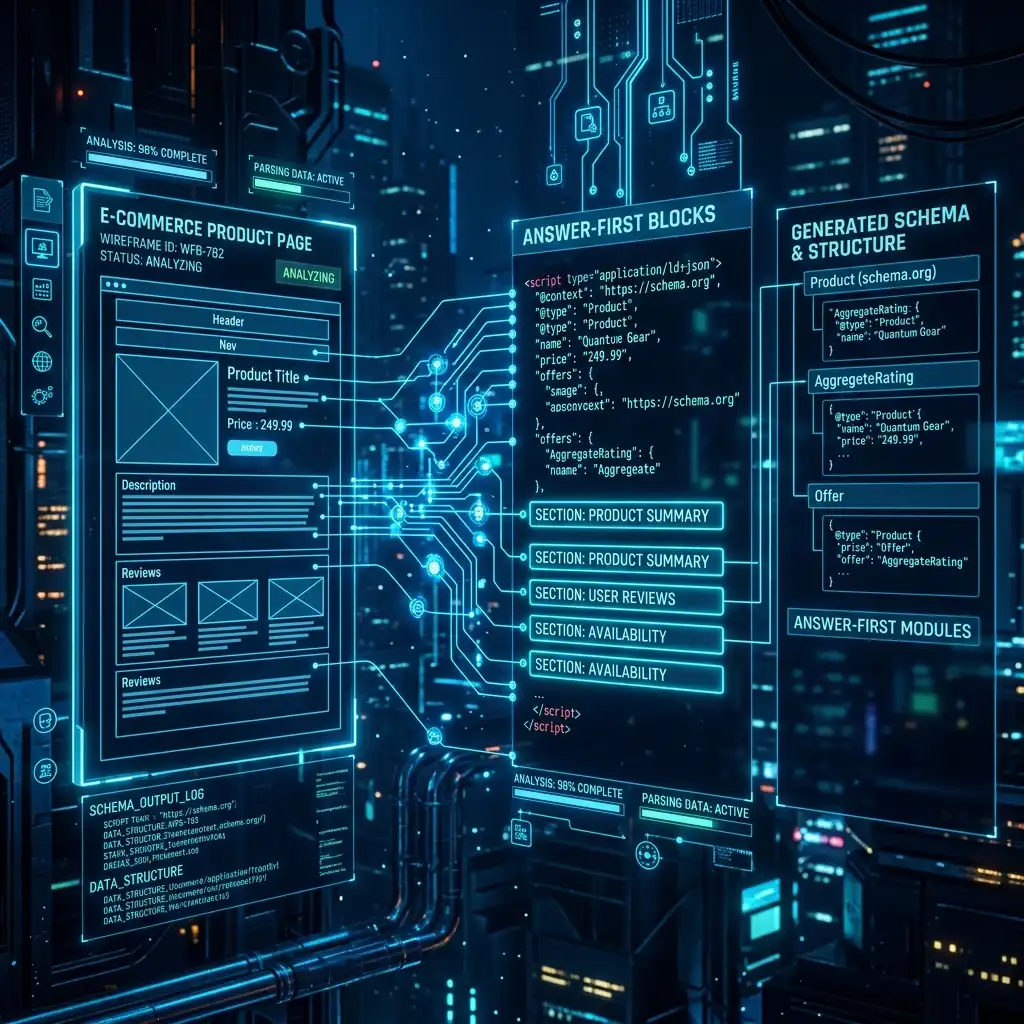 LLM Extraction Wireframe